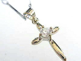 Pink - クロス ネックレス CZ ネックレス クロス CZ クロス ネックレス−100 クロス ネックレス キュービックジルコニア ネックレスキュービックジルコニア ネックレス ネックレス キラキラ ネックレス 煌めきのネックレス 姫 ネックレス 勝つ ネックレス