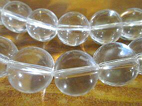 水晶 13～14mm玉（ばらケ売り 2個で）ジュエリーアクセサリーパーツクリスタル（水晶）【水晶 パワーストーン】【水晶 ヒーリングストーン】癒しの天然石 癒しの水晶 水晶 ピアス 水晶 ネックレス 水晶 ブレスレット製作用