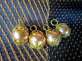 とんぼ玉 ペンダントトップ 丸玉（2個）−2 とんぼ玉 ピアス製作用とんぼ玉丸玉 ガラスビーズ ペンダントトップ アクセサリーパーツ とんぼ玉 ピアス ガラス ピアス制作用