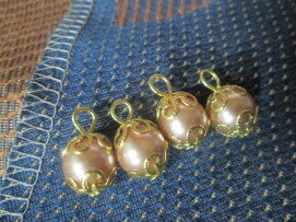 とんぼ玉 ペンダントトップ 丸玉（2個）−2 とんぼ玉 ピアス製作用とんぼ玉丸玉 ガラスビーズ ペンダントトップ アクセサリーパーツ とんぼ玉 ピアス ガラス ピアス制作用