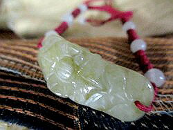 翡翠ブレスレット翡翠フラワ—ブレス...