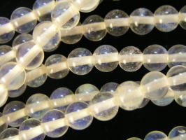 カラー水晶ビーズ　丸珠6mm−2　連売1本/水晶 丸玉 水晶 ビーズ 水晶 丸玉　水晶 ラウンド