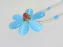 キャッツアイ アクセサリー ライトブルーのフラワーのペンダントネックレス-5アクセサリー製作デザイナー様に限らずビーズ教室でもペンダントネックレスのアクセサリーの制作に!超人気♪乙女チックかわいい系にも大人リッチ系大人ジャラジャラ系にも