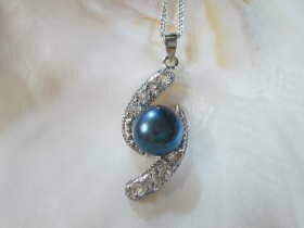 Pearl - パール ネックレス 淡水パール ネックレス −57 ブラック パール ネックレスパール ビーズ パール ビーズパーツ パール ペンダントトップパール ペンダントネックレス レディース パール ネックレス 本真珠 天然真珠 6月の誕生石