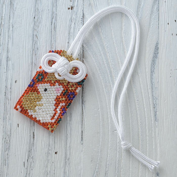 手作りキット ホビックス 干支お守り～子～ PB-132 ビーズ キット ビーズキット ハンドメイド 手作り 干支 子 ねずみ 縁起物 お正月 御守り