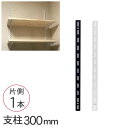ピラシェル支柱 300mm(片側1本) 壁面収納 棚 収納 ラック オープンラック カスタマイズ 和気産業