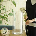 ガラス花瓶 EUROグラス 直径19×高さ40cm クリアー _PP02 778-024-000 フラワーベース 大きな 北欧 ヨーロッパ シンプル 円柱 花器...