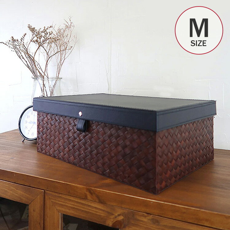 orie オリエ フタ付きボックス M 91920016 【ラッピング対応】 ナチュラル雑貨 アジアンテイスト インテリア ゴミ箱 リビング 寝室 韓国 インテリア 雑貨