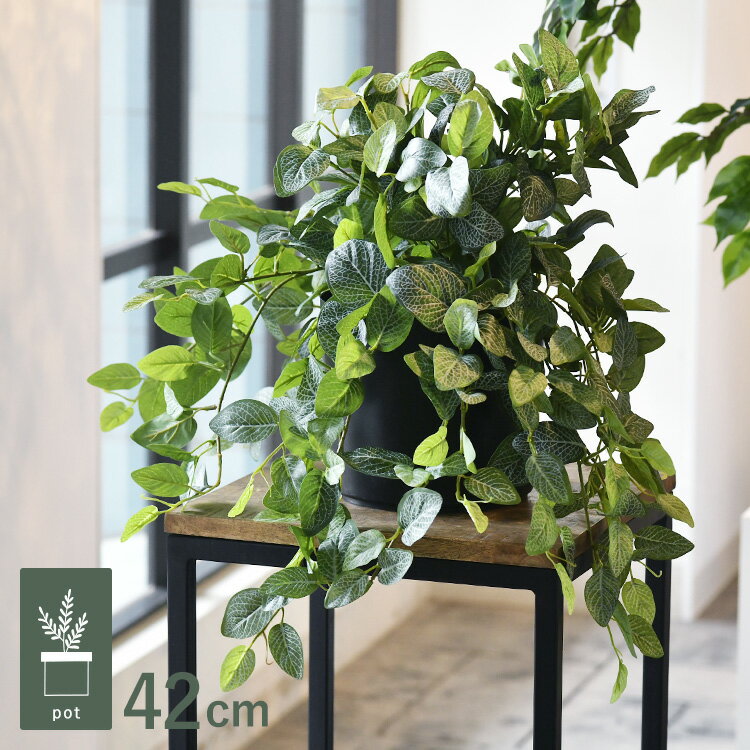 フィトニア ポット GLA-1519 観葉植物 フェイクグリーン インテリアグリーン リラックス 癒し 造花 北欧 ンテリア 鉢植 ボタニカル グリーンディスプレイ リビング 玄関 カフェ 店舗