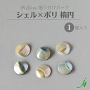 【 シェル × ポリ 20mm 貼り付け パーツ 楕円 丸 1ヶ j4 】ポリ ポリエステル 樹脂 shell 貝 貼りつけ カボション 天然 天然素材 穴なし カラフル ハンドメイド 手作り パーツ ビーズ 業務用 アクセサリー ピアス イヤリング ネックレス