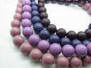 【 アクリル 塗装玉 12mm パープル 系 4色 38cm j4 】 日本製 ビーズ プラ プラスチック アクリル塗装 ラッカー塗装 ラッカー 色 色付き カラフル カラー 紫 バイオレット 通し穴 ハンドメイド 手作り パーツ 作家 業務用 アクセサリー ピアス イヤリング ネックレス