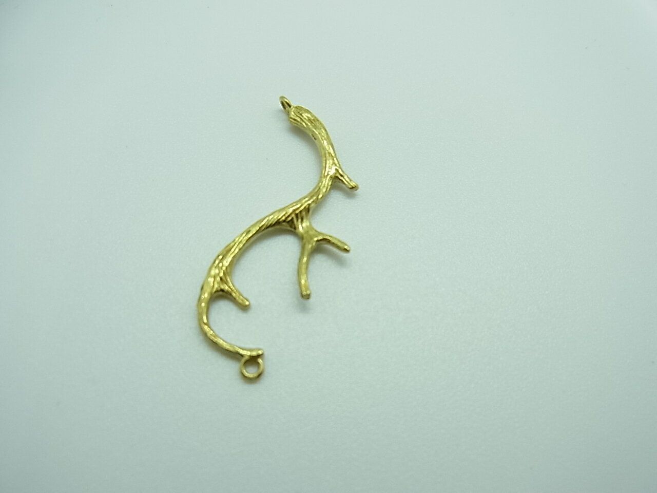 メタルパーツ　生地　小枝2　2ケカン付　1個