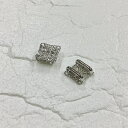 【 帯留め金具 スクエア スカシ 17mm 1ケ j4 】 アクセサリーパーツ 貼り付け 和装 和小物 和雑貨 着物 浴衣 帯 JAPAN 和 メタル 和 ハンドメイド 手作り パーツ アクセサリー ピアス イヤリング ネックレス リング 編み込み