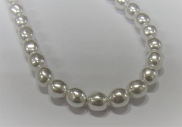 パール　丸オニ　白　8mm　38cm