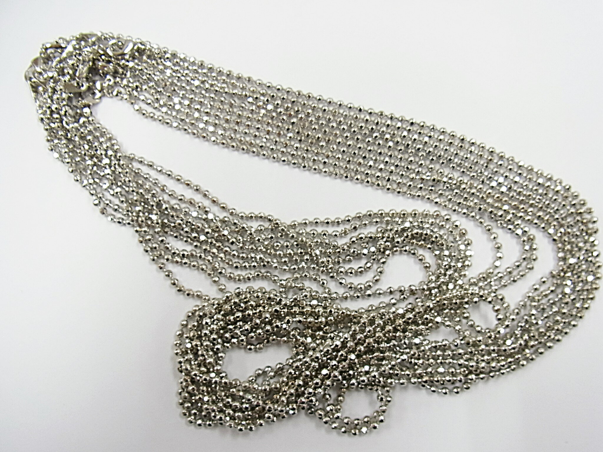 お買い得 カットボールチェーンネック2.4mm 57cm (10本入り)