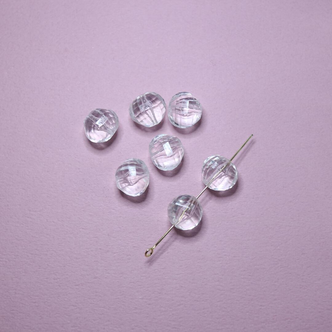アウトレット 売り切り【 日本製 アクリル 変形 カット 約10×12mm 19ヶ】　お買い得 な クリ アアクリル 個性的 アクセサリー ピアス イヤリング ネックレス の アクセント に 最適