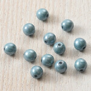 チェコビーズ ラウンド オペークターコイズラスター　3mm　50個　アクセサリーパーツのサムネイル