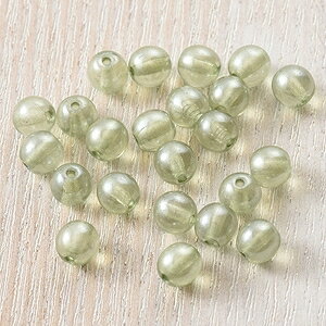 チェコビーズ ラウンド オリーブラスター　5mm　30個　アクセサリーパーツ
