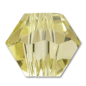 カットガラス/ソロバン/シトリン　3mm　100個　アクセサリーパーツ