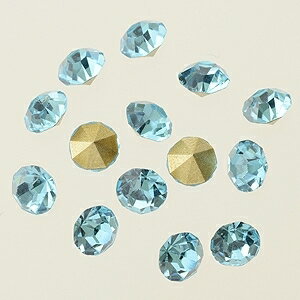 クリスタルチャトン　アクアマリン　SS22(約5mm)　20個　アクセサリーパーツ
