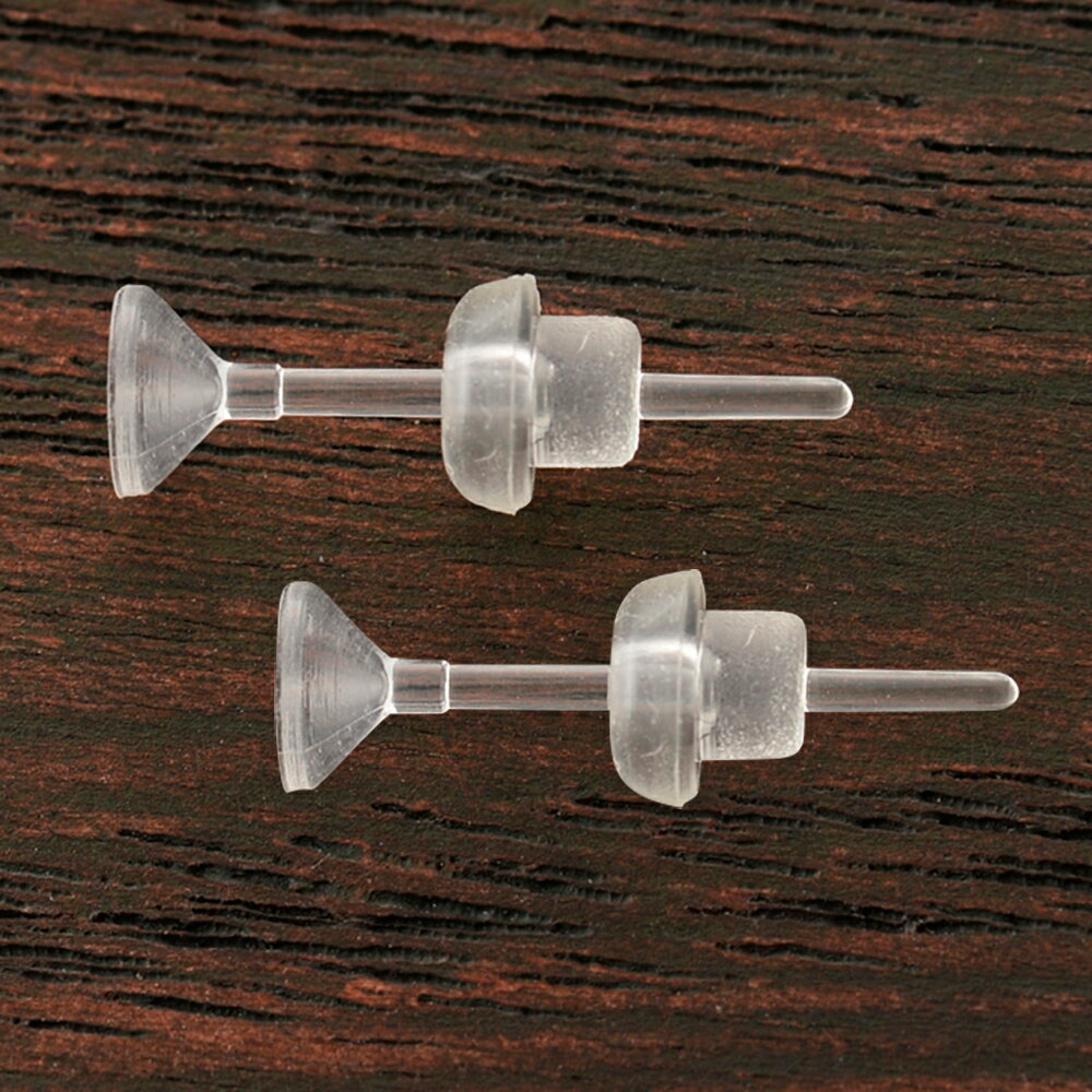 国産　ピアス樹脂　石座付き