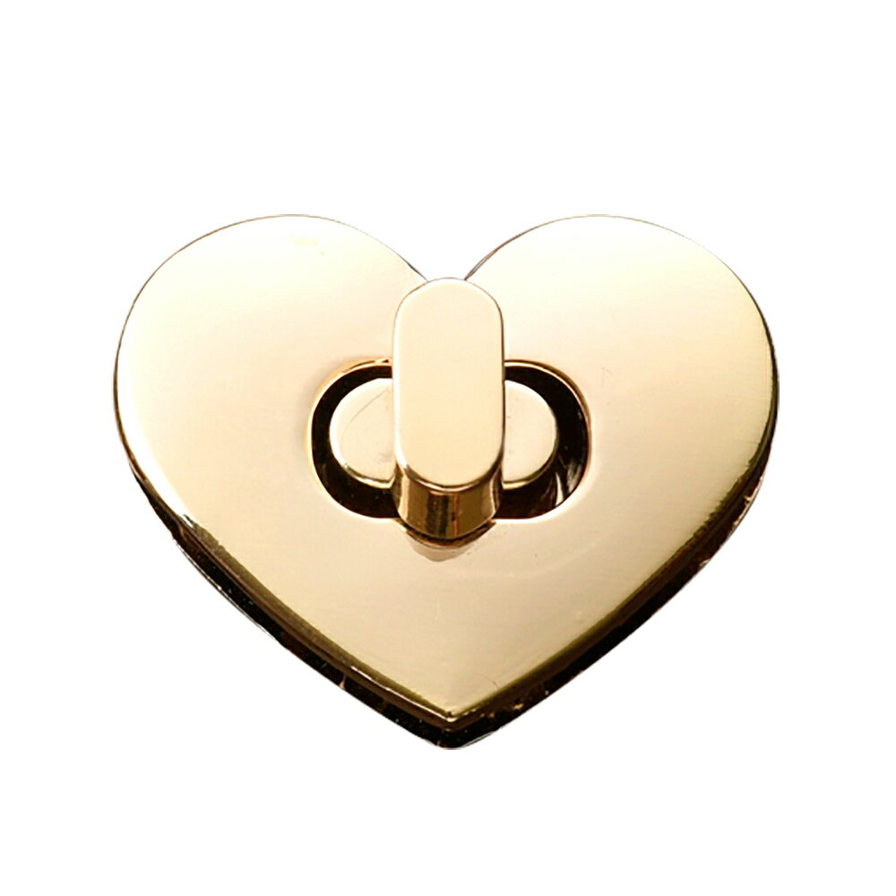 Rakuten - 鞄金具　ヒネリ　ハート　ゴールド　アクセサリーパーツ