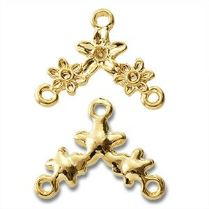 メタルパーツ コネクター ゴールド　19×15mm　4個　アクセサリーパーツ