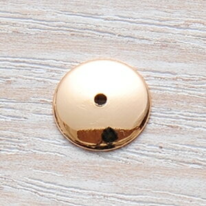 ガラスドーム用 ビーズキャップ ゴールド 8mm 10個　アクセサリーパーツ