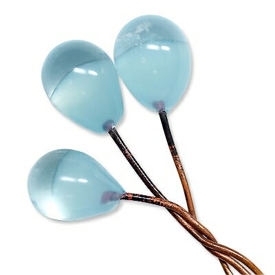 ヴェネチアンビーズ PISEILLO ピスティロ ライトブルー　約9×7mm ピン全長約6cm　1個　アクセサリーパ..