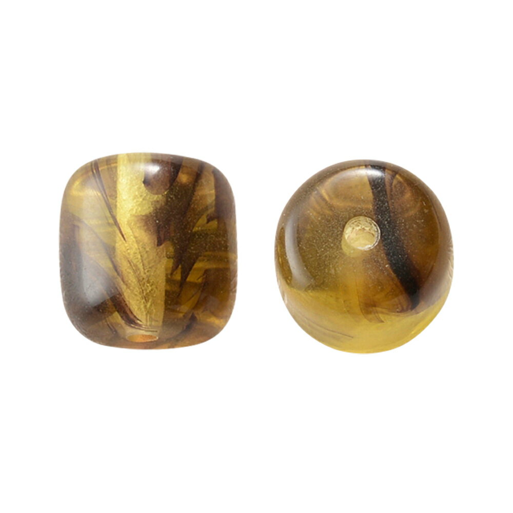 ヴィンテージビーズ　コマ　べっ甲柄　アクセサリーパーツ