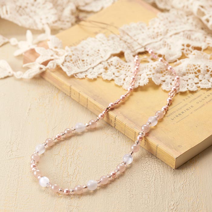 イマジンアソート「パウダーピンク・スプリング」（1セット）【材料セット】【ビーズ/ハンドメイド/ア..