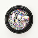 ビジュクレール/フラットストーンミックス シルバーAB【ハンドメイド/手作りアクセサリー】【手芸/レジン/ネイル】