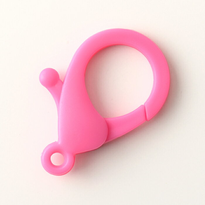 プラスチックカニカン ピンク【手芸/DIY/ハンドメイド/ビーズ】【マスクチェーン/マスクチャーム】