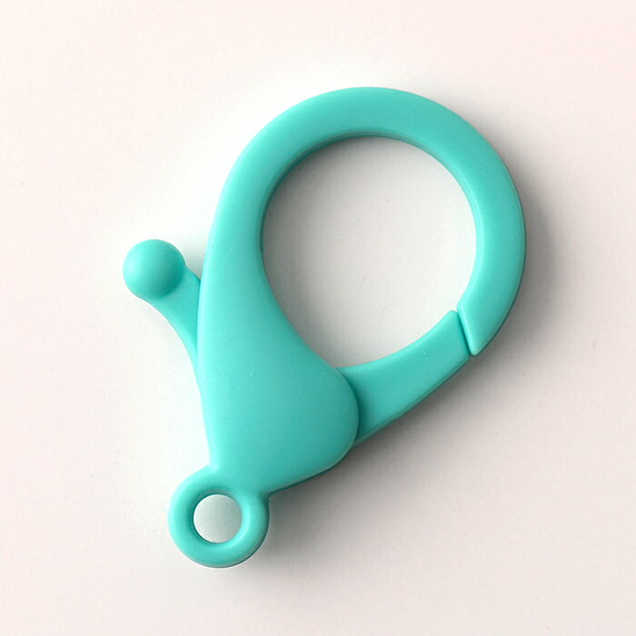 プラスチックカニカン ターコイズ【手芸/DIY/ハンドメイド/ビーズ】【マスクチェーン/マスクチャーム】