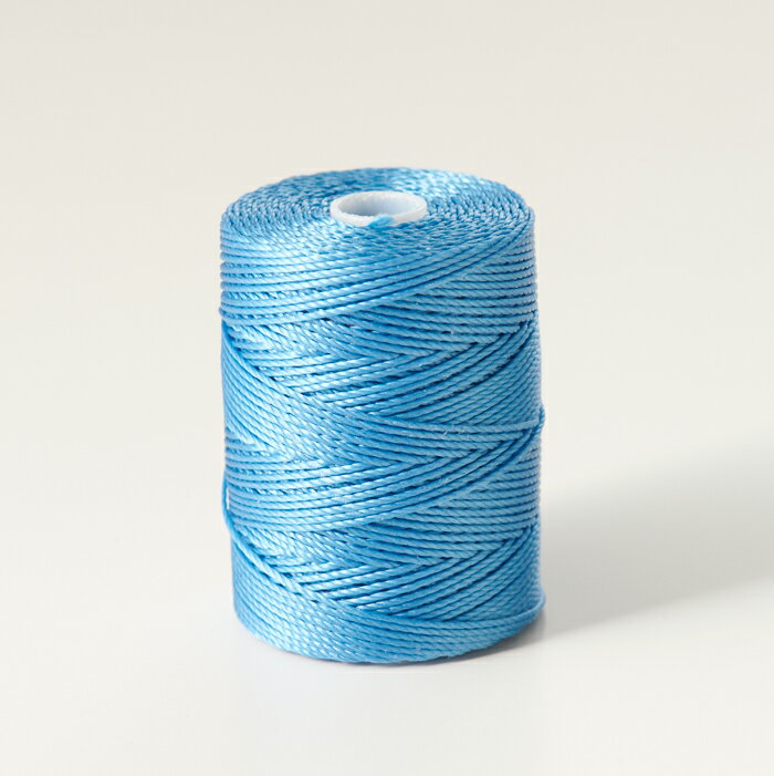 C-Lonビーズコード#24（0.5mm）　カリビアンブルー CLC-CB/Caribbean Blue【ハンドメイド・手作り・手芸・ハンドメイドアクセサリー・くみひも・マクラメ・ビーズ】