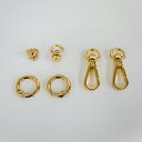 チェーン用金具セット ゴールド【スマホアクセサリー/スマホストラップ/ショルダーチェーンストラップ/ショルダーストラップ/スマホチェーン/金具/スマホパーツ】(2)