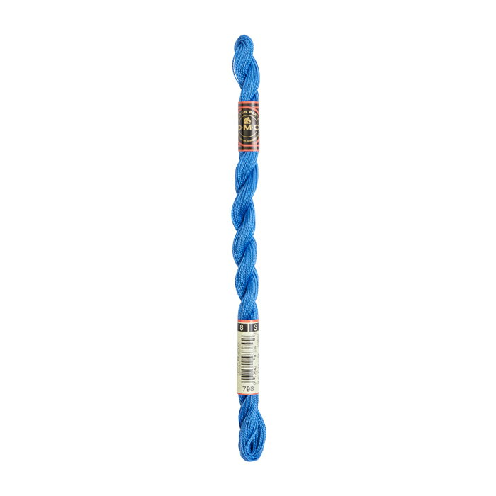 コットンパール糸 青 コンパクトサイズ 長さ25m