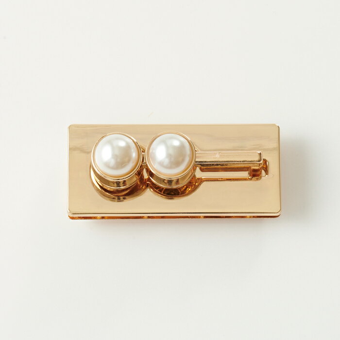 鞄金具 スライド パールレクタングル ゴールド【ハンドメイド/手作りアクセサリー/手芸/バッグ資材/鞄..