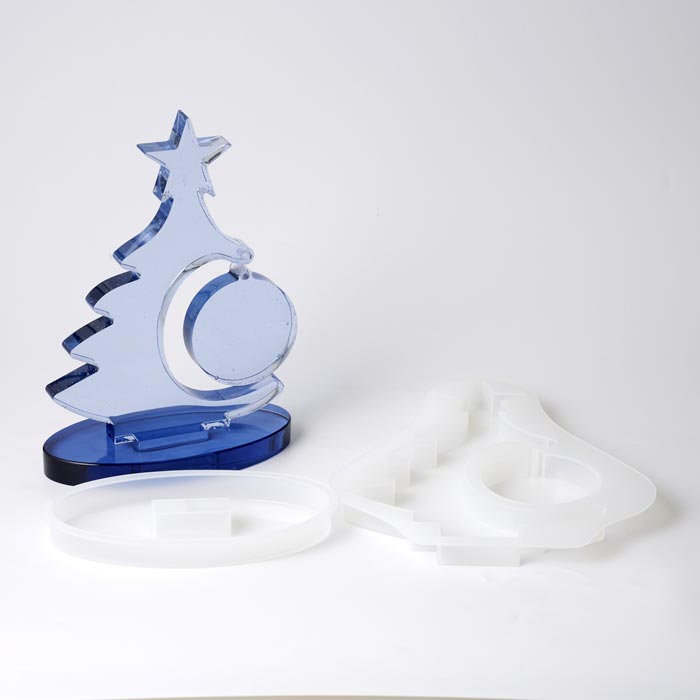 シリコンモールド（2液性レジン液推奨）/クリスマスツリー スタンド【ハンドメイド/手作り/手芸/ハンド..