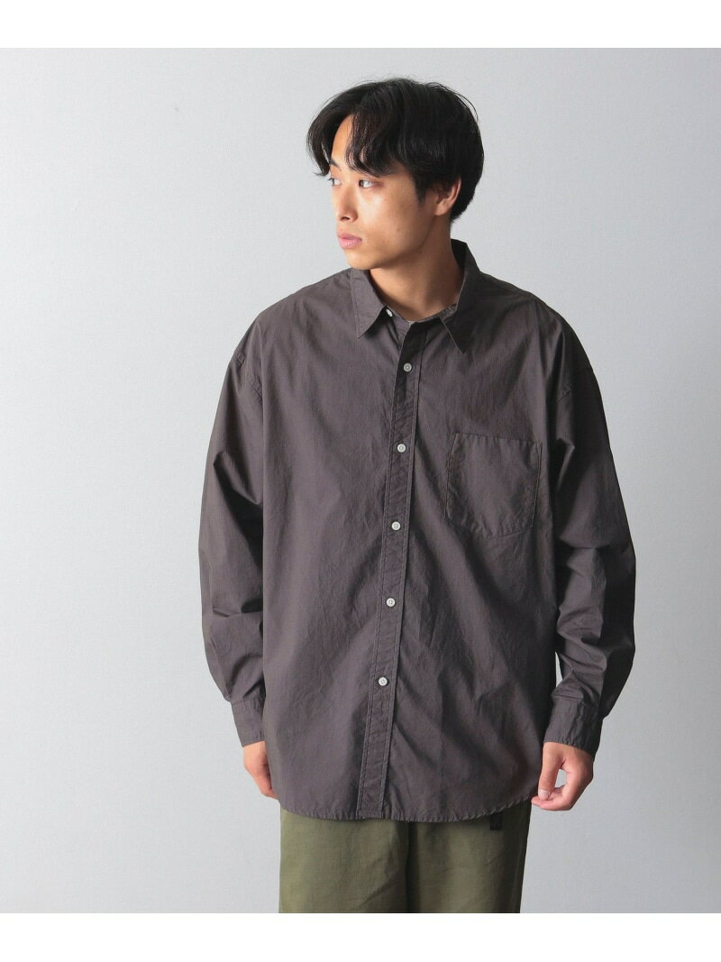 【SALE／70%OFF】コットンタイプライター ロングスリーブ レギュラーカラー シャツ B:MING by BEAMS ビームス アウトレット トップス シャツ・ブラウス レッド グレー グリーン【RBA_E】[Rakuten Fashion]