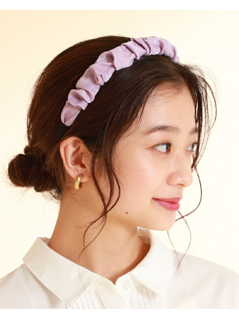 【SALE／80%OFF】Ray BEAMS / ギャザー カチューシャ Ray BEAMS ビームス アウトレット ヘアアクセサリー カチューシャ・ヘアバンド パープル ブラック ベージュ【RBA_E】[Rakuten Fashion]