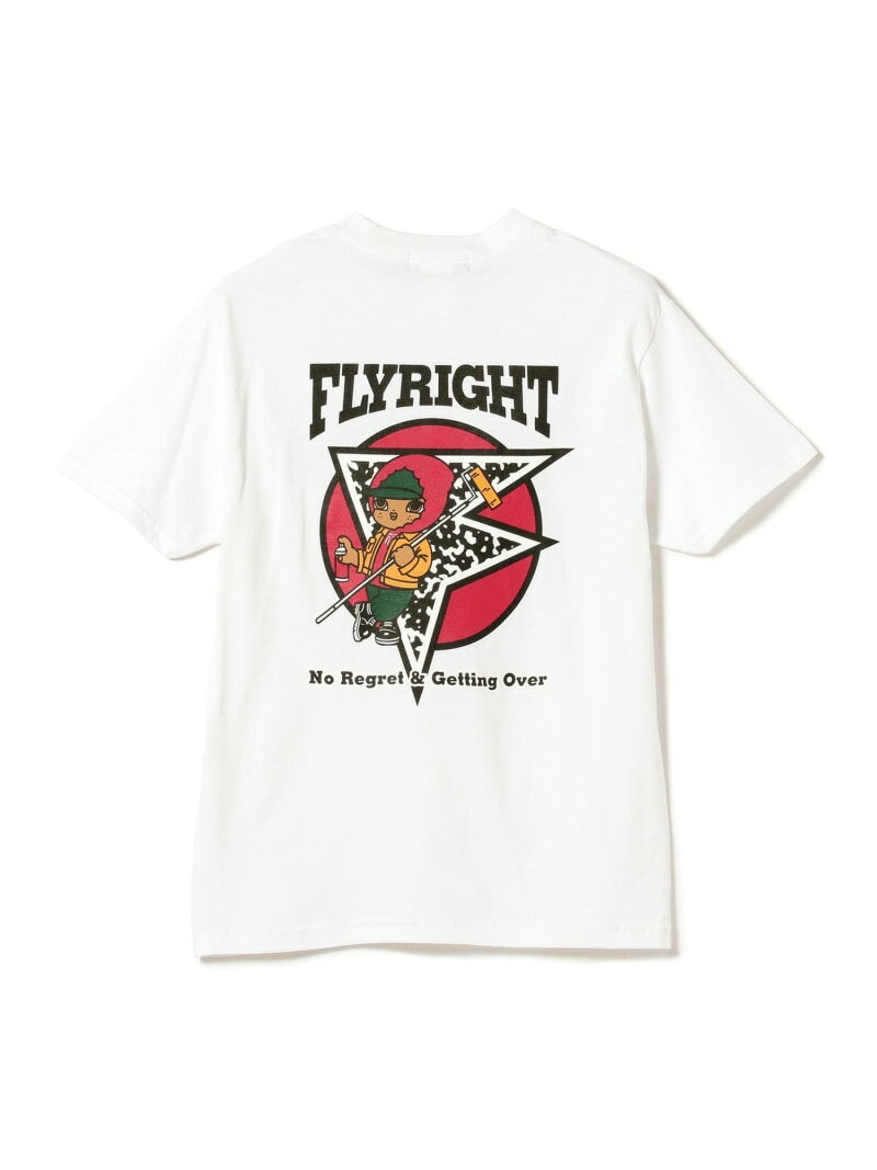 【SALE／50%OFF】ZECS * BEAMS T / FLYRIGHT Tシャツ BEAMS T ビームス アウトレット トップス カットソー・Tシャツ ホワイト【RBA_E】[Rakuten Fashion]