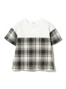 【SALE/60%OFF】チェック サッカー コンビ Tシャツ(100~140cm) B:MING by BEAMS ビームス アウトレット トップス カットソ...