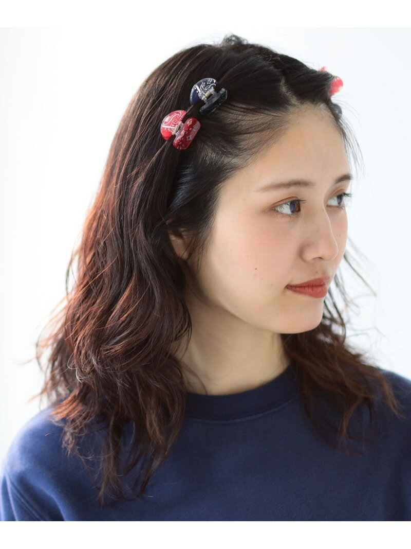 【SALE／50%OFF】BEAMS BOY / バンダナ柄 ヘアクリップ 4P BEAMS BOY ビームス アウトレット ヘアアクセサリー バレッタ・ヘアクリップ・ヘアピン【RBA_E】[Rakuten Fashion]