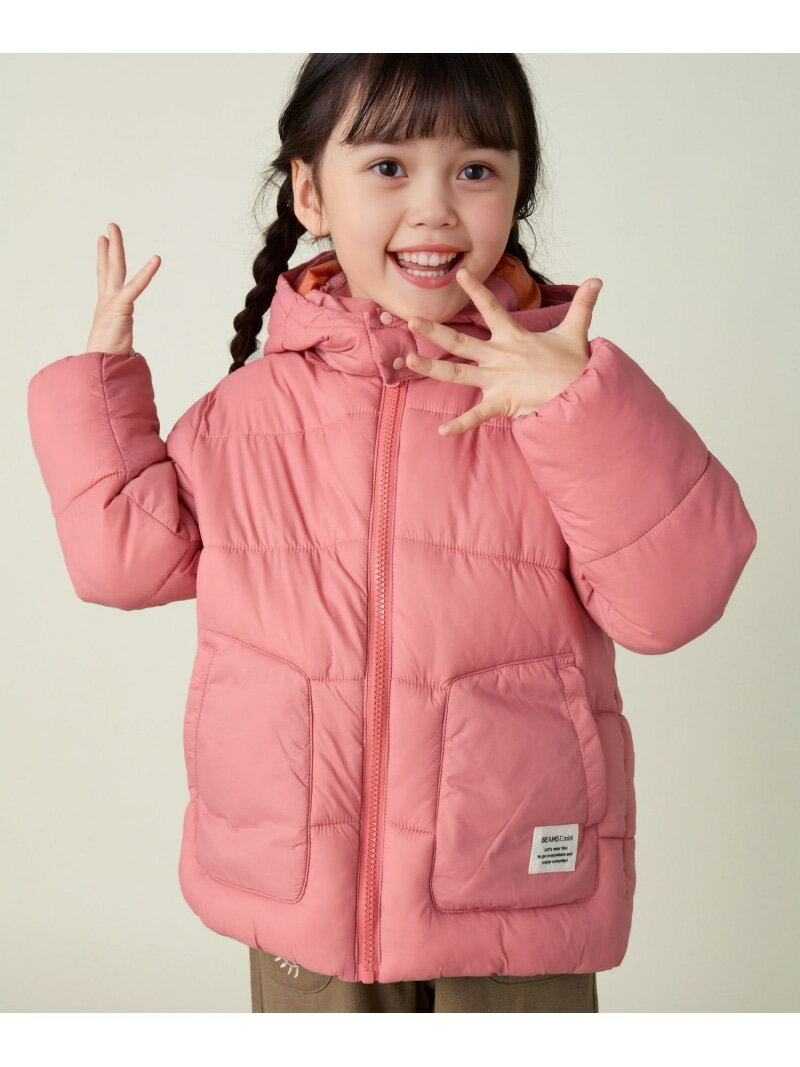 【SALE／60%OFF】機能綿 フード ブルゾン(90~150cm) BEAMS mini ビームス アウトレット ジャケット・アウター ブルゾン・ジャンパー ピンク ネイビー【RBA_E】[Rakuten Fashion]