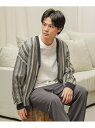 【SALE/50%OFF】ストライプ メッシュ カーディガン(Tシャツセット) BEAMS HEART MEN ビームス アウトレット トップス カーディガン ...