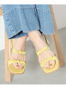 【SALE/40%OFF】ダブルリボン ミュール サンダル BEAMS HEART WOMEN ビームス アウトレット シューズ・靴 サンダル イエロー ブルー...
