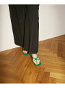 【SALE/60%OFF】RBS / ノット ヒール サンダル Ray BEAMS ビームス アウトレット シューズ・靴 サンダル グリーン ブラック【RBA_...