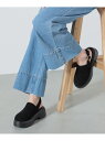 【SALE/40%OFF】フェイクスエード ストラップサボ BEAMS HEART WOMEN ビームス アウトレット シューズ・靴 サンダル ベージュ ブラッ...