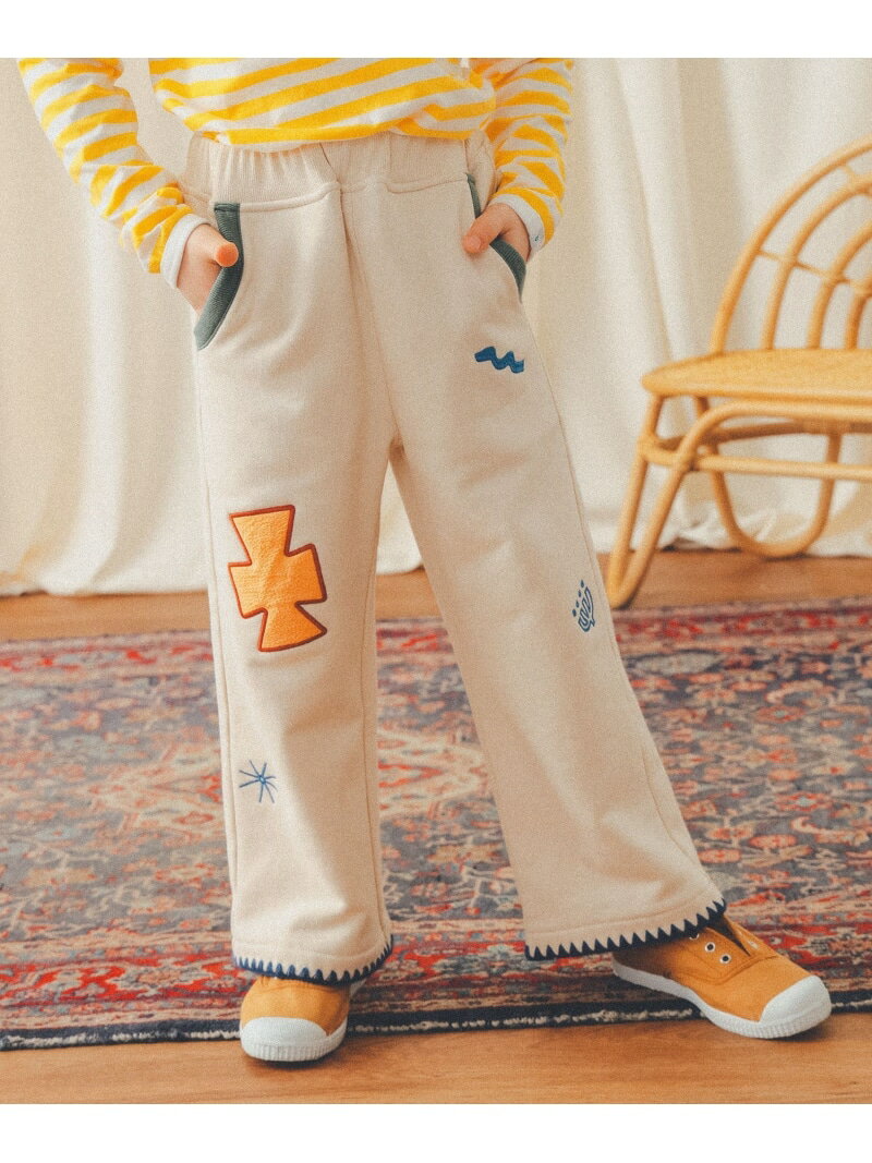 【SALE／60%OFF】マルチ 刺繍 スウェット パンツ(100~150cm) こども ビームス ビームス アウトレット ..